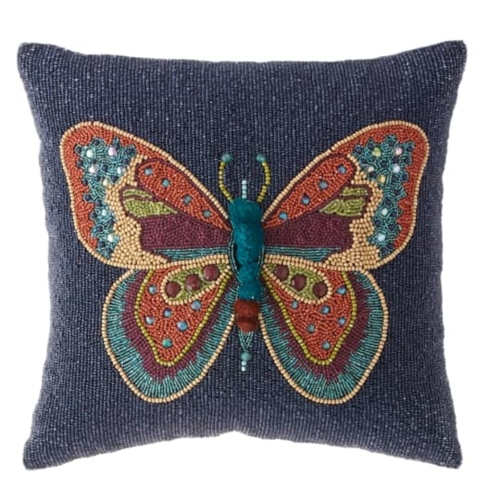 Mackenzie-Childs Boheme Butterfly Pillow
